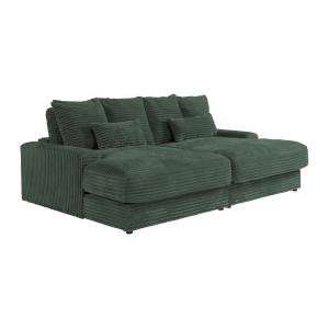 Sofá de 3 plazas cómodo con asiento profundo de pana color…