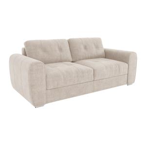 Sofá cama de 4 plazas de apertura rápida de tela beige - Ca…