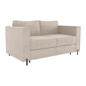 Sofá cama de 3 plazas de apertura rápida de tela beige text…
