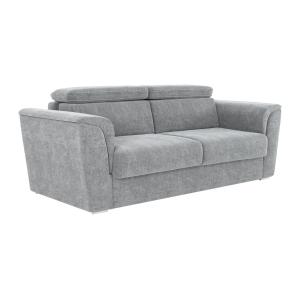Sofá cama de 4 plazas de apertura rápida de tela gris - Cam…