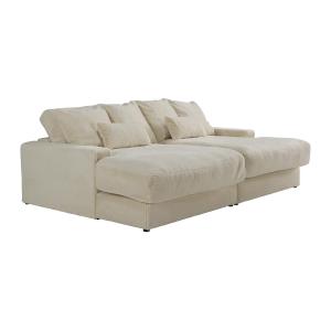 Sofá de 3 plazas con asiento confortable profundo de piel s…
