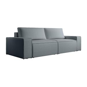 Sofá cama de 4 plazas de terciopelo azul AMELIA