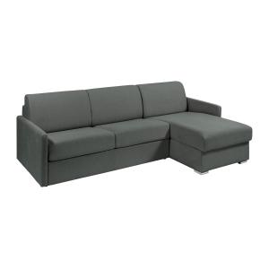Sofá cama esquinero y reversible de tela gris - Cama de 140…