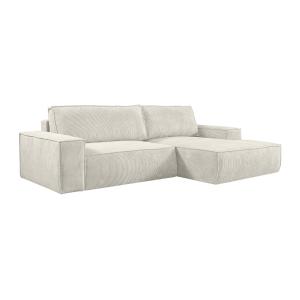 Sofá rinconera de pana beige AMELIA de PASCAL MORABITO - Án…