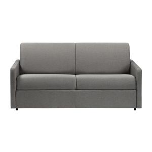 Sofá cama italiano 3 plazas de tela CALIFE - Gris claro - C…