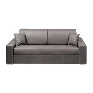 Sofá cama italiano 4 plazas de tela EMIR - Gris - Cama 160…