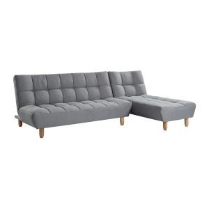 Sofá modulable convertible de tela ESTEBAN - Gris