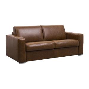 Sofá cama de 3 plazas con apertura italiana 100% piel de bú…