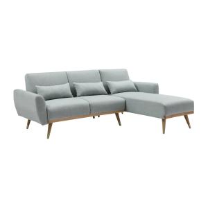 Sofá esquinero convertible reversible clic-clac de tela ver…