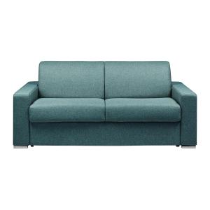 Sofá cama de apertura rápida 3 plazas de tela CALITO - Azul…