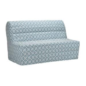 Sofá cama COWBOY II 100% algodón azul cielo - Estampado GRA…
