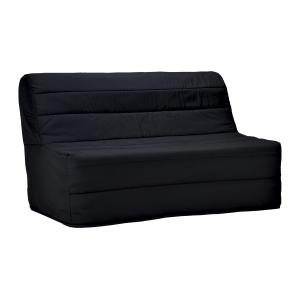Sofá cama de tela COWBOY II - Negro