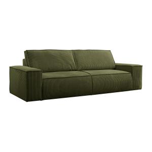 Canapé abatible de 140 x 190 cm y cabecero de costuras vert…