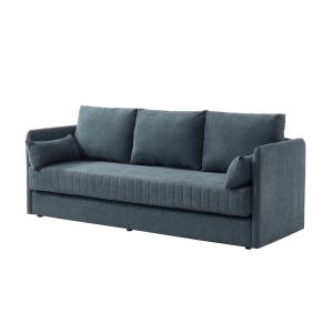 Sofá cama de 3 plazas de tela GRECCO - Gris