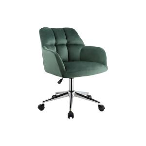 Silla de escritorio PEGA - Terciopelo - Verde - Altura ajus…