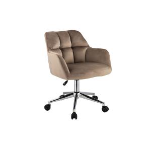 Silla de escritorio  - Terciopelo - Beige - Altura ajustabl…