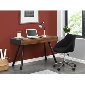 Silla de escritorio REZA - Tela - Negro - Altura ajustable