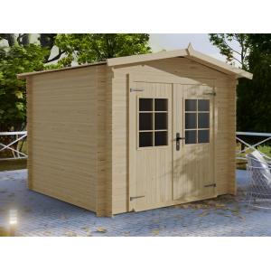 Caseta de jardín de madera tratada - 6 m² - 19 mm de grosor…