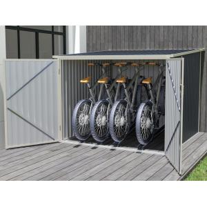 Caseta para bicicletas de acero galvanizado gris antracita…