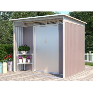 Caseta de jardín de acero galvanizado gris COLMAR - 55m² -…