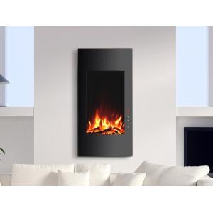 Chimenea eléctrica curva VULCANO - Largo 41 x Ancho 13 x Al…