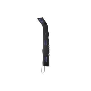 Columna de ducha hidromasaje termostática con luces LED y b…