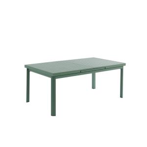 Mesa extensible de jardín de aluminio 180/240 cm - verde al…