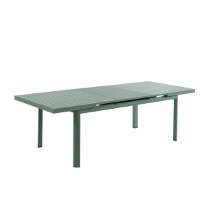 Mesa extensible de jardín de aluminio 180/240 cm - verde al…