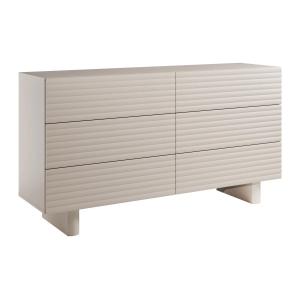Cómoda de 6 cajones - MDF - Beige - LUDIMA