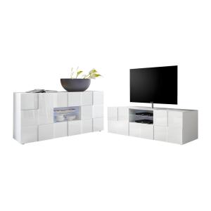 Pack Comedor luminoso 3: Mueble TV CALISTO   Aparador CALIS…