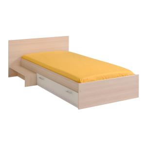 Cama infantil - 1 cajón - 90 x 190  cm - natural y blanco -…