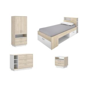 Habitación infantil completa cama 90 x 190 cm   Mesa de noc…