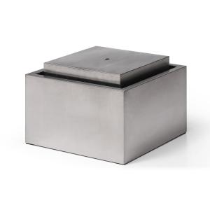 Fuente de exterior de acero inoxidable - H.34 cm - Plateado…