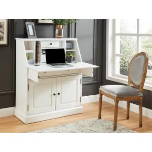 Escritorio CLEORE - Pino y MDF - Blanco