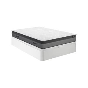 Conjunto de canapé abatible de 140 x 190 cm blanco   colchó…