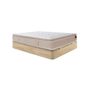Conjunto de canapé abatible natural claro 180 x 200 cm   co…