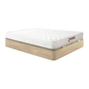 Conjunto de canapé abatible de 180 x 200 cm natural claro  …