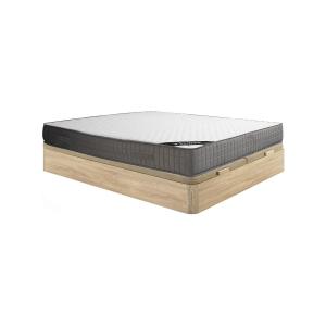 Conjunto de canapé abatible de 180 x 200 cm claro natural  …