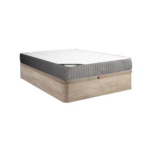 Conjunto de canapé abatible de 160 x 200 cm natural claro  …