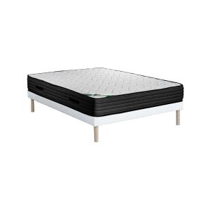 Conjunto de somier tapizado   colchón de 160 x 200 cm de es…