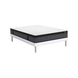 Conjunto de somier tapizado de 160 x 200 cm   colchón híbri…
