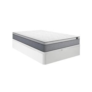 Conjunto somier cajón blanco   colchón de muelles ensacados…
