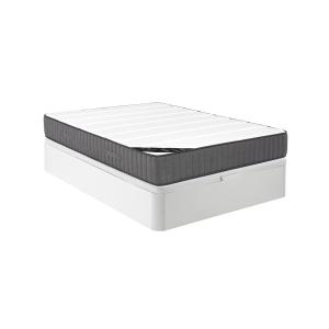 Conjunto de canapé abatible 140 x 190 cm blanco   colchón h…