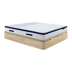 Cama 180 x 200 cm - canapé abatible natural claro   colchón…