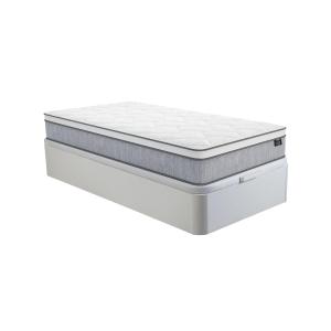 Conjunto somier blanco con cajón   colchón de muelles ensac…