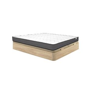Conjunto de canapé abatible natural claro de 180 x 200 cm  …
