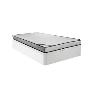 Conjunto 160 x 200 cm canapé blanco   colchón de espuma y t…