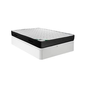 Conjunto somier canapé de 140 x 190 cm blanco   colchón de…