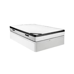 Conjunto somier arcón blanco   colchón de espuma ep.30cm 16…