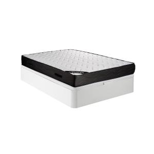 Conjunto somier canapé 140 x 190 cm blanco   colchón de mue…